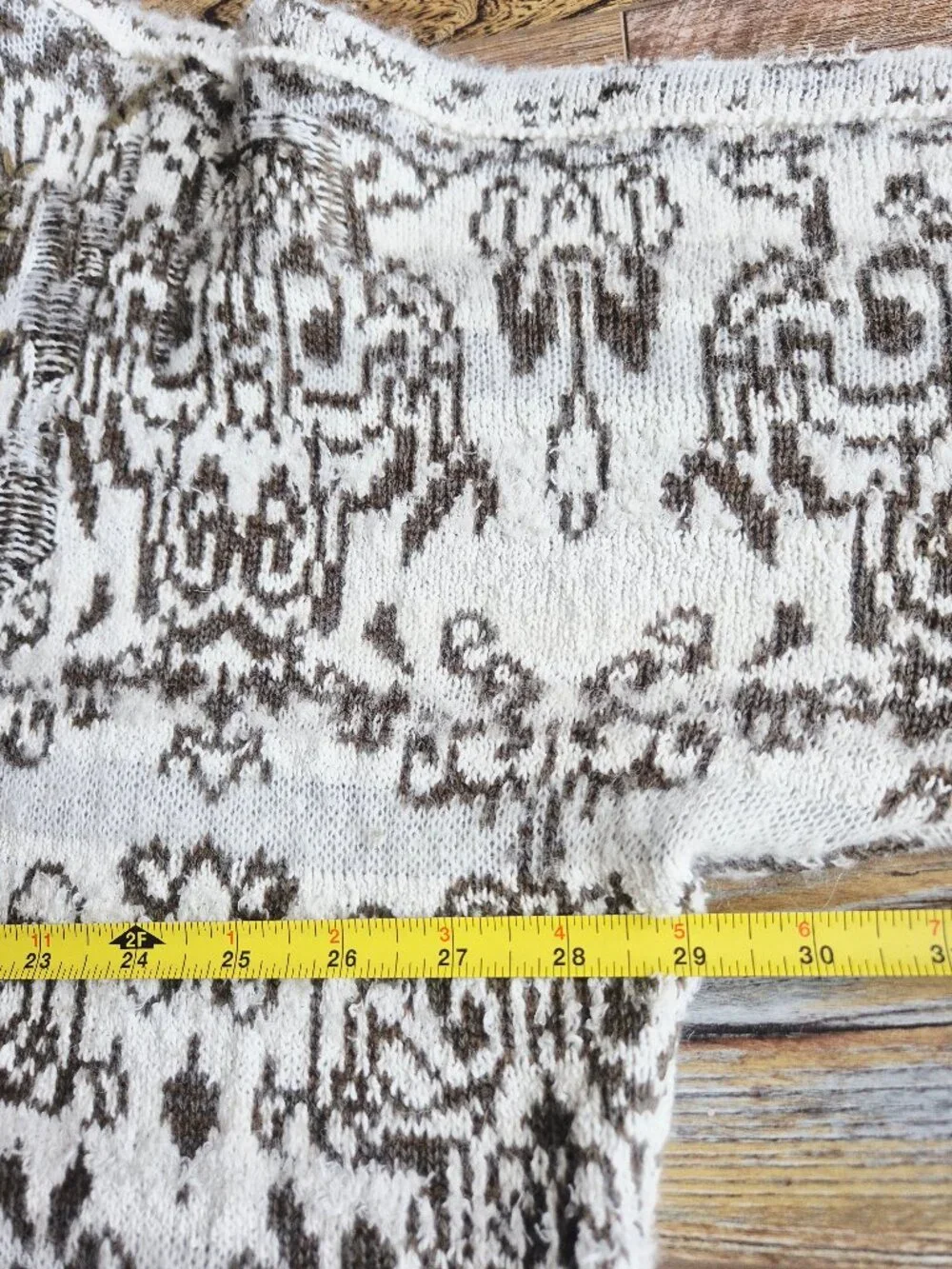 Free People Raggy Wool Blend Hooded Oversize Relaxed Sweater V-Neck Olive Beige